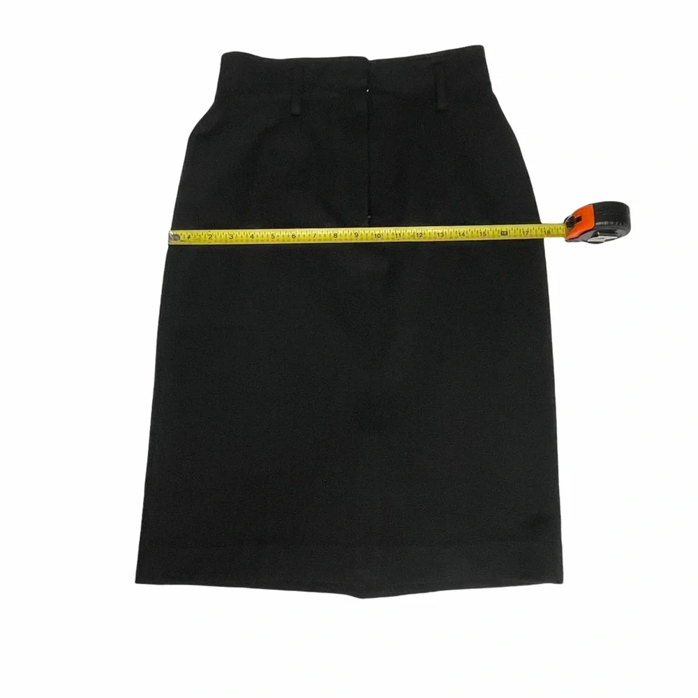 Vintage Christian Dior Charcoal Gray Pencil Skirt - Picture 6 of 15